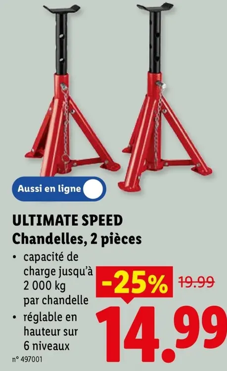 Offre: ULTIMATE SPEED Chandelles, 2 pièces