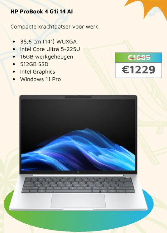 Aanbieding: HP ProBook 4 G1i 14 AI