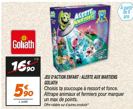 Offre: Jeu d'action enfant : alerte aux martiens