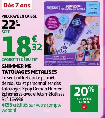 Promotie: Shimmer Me Tatouages Métalisés