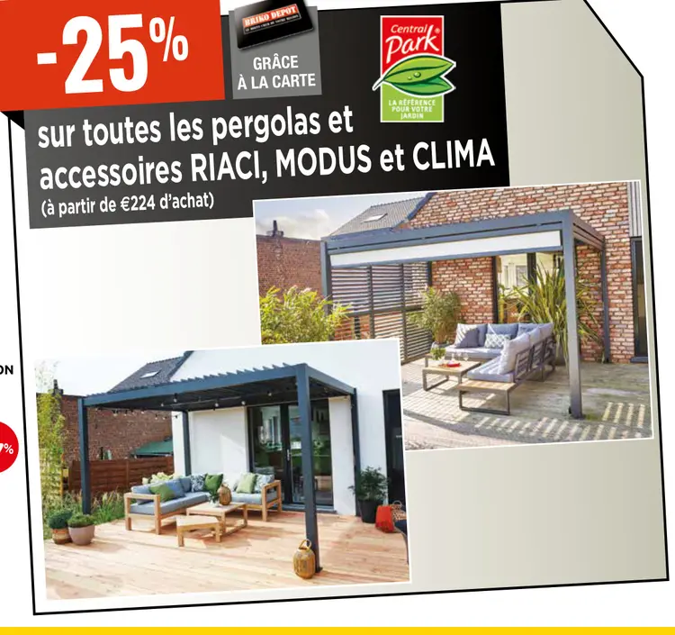 Promotie: Pergolas et accessoires
