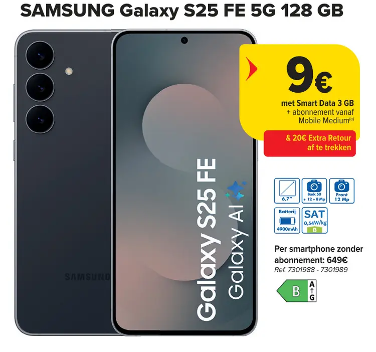 Promotie: Galaxy S25 FE 5G 128 GB
