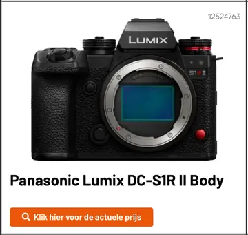 Aanbieding: Panasonic Lumix DC-S1R II Body