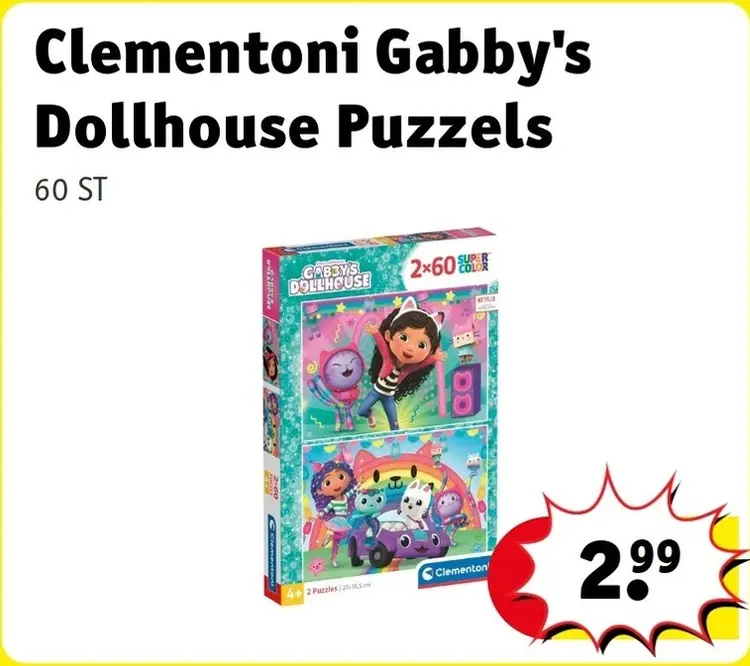 Aanbieding: Gabby's Dollhouse Puzzels