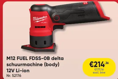 Promotie: M12 FUEL FDSS-OB delta schuurmachine (body)
