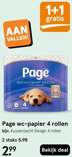 Aanbieding: WC-papier 4 rollen