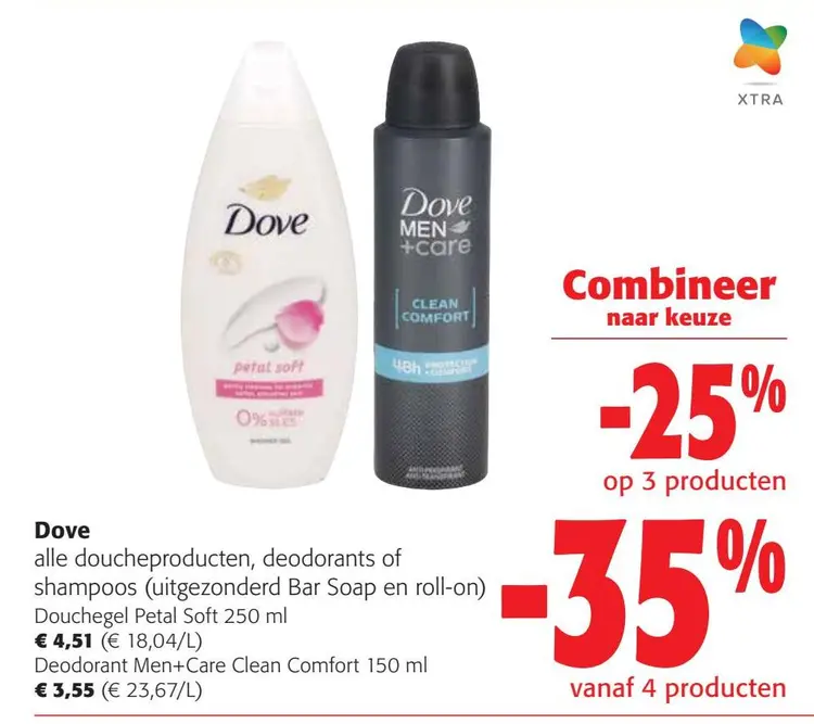 Aanbieding: alle doucheproducten, deodorants of shampoos