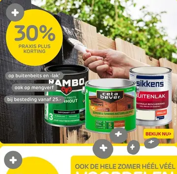 Aanbieding: buitenbeits en -lak