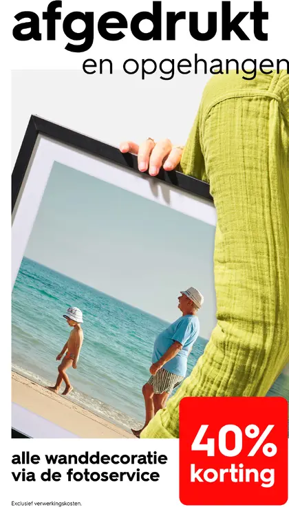 Promotie: Wanddecoratie via de fotoservice
