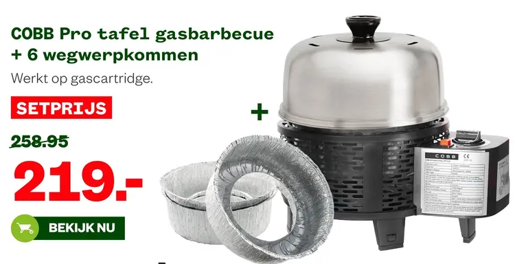 Aanbieding: COBB Pro tafel gasbarbecue