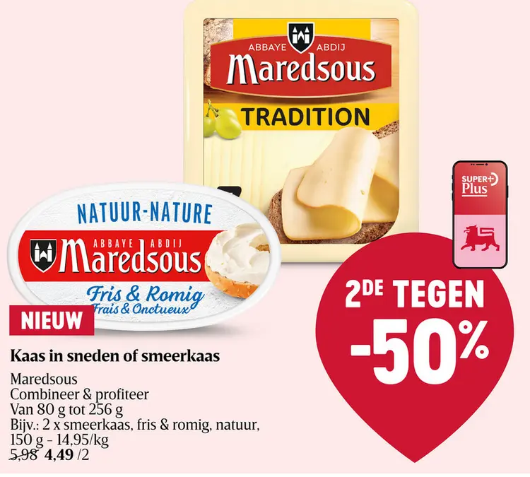 Aanbieding: Kaas in sneden of smeerkaas
