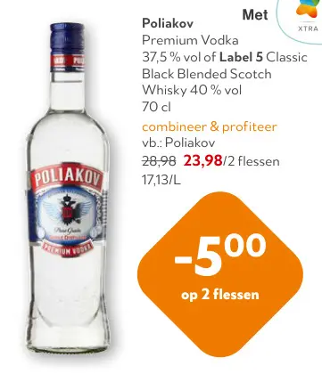 Promotie: Poliakov Premium Vodka