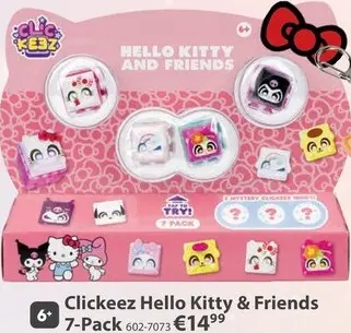 Aanbieding: Clickeez Hello Kitty & Friends 7-Pack