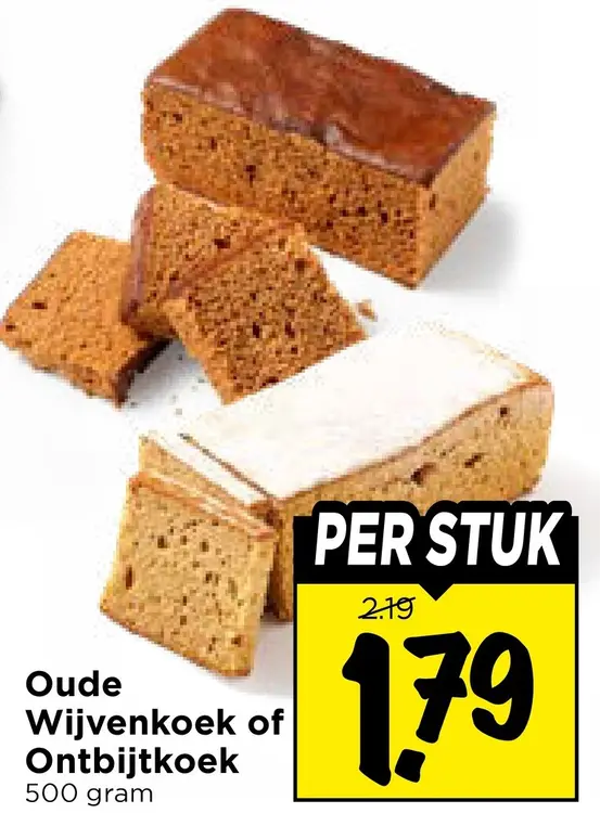 Aanbieding: Oude Wijvenkoek of Ontbijtkoek
