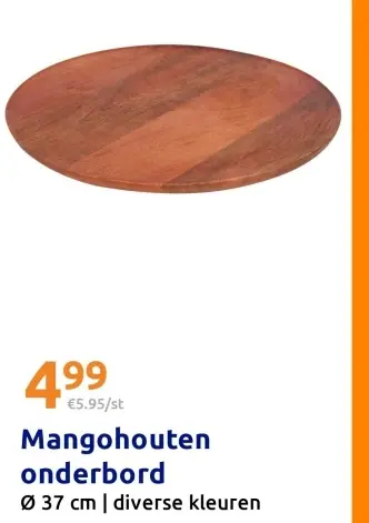 Aanbieding: Mangohouten onderbord