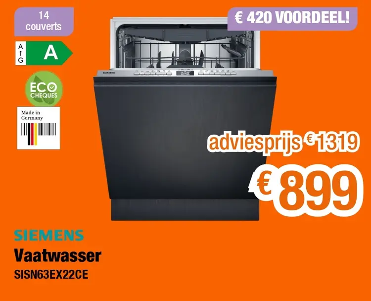 Promotie: Vaatwasser