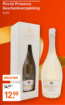 Aanbieding: Piccini Prosecco Cadeauverpakking 75CL Mousserend