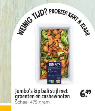Aanbieding: Jumbo's kip bali stijl met groenten en cashew