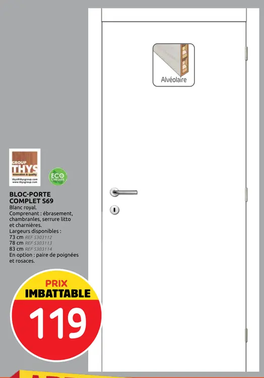 Offre: Bloc-porte complet s69