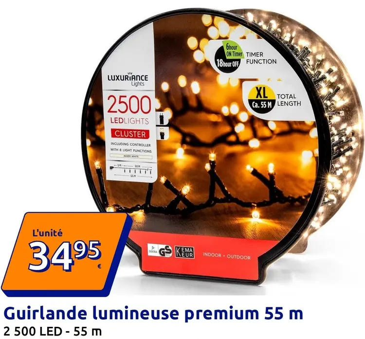 Offre: Luxuriance Lights Guirlande lumineuse premium
