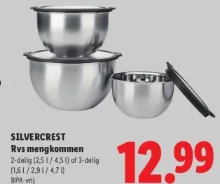 Aanbieding: Rvs mengkommen