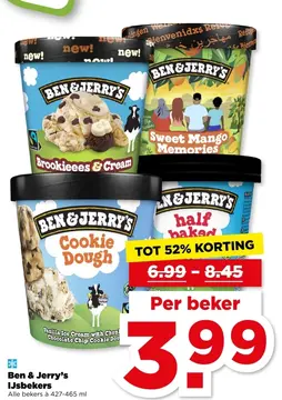Aanbieding: Ben & Jerry's IJsbekers