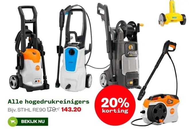 Aanbieding: Alle hogedrukreinigers