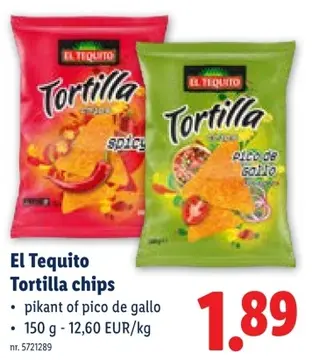 Aanbieding: El Tequito Tortilla chips