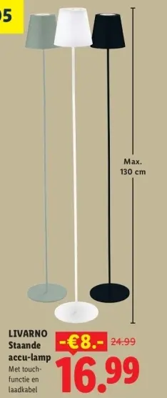 Aanbieding: Staande accu-lamp