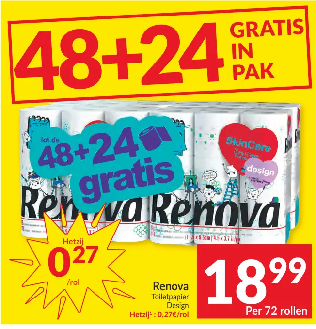 Promotie: Renova Toiletpapier Design