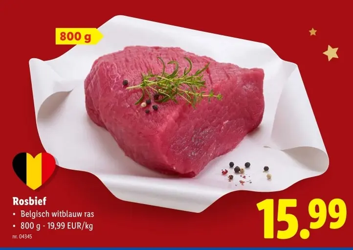 Promotie: Rosbief