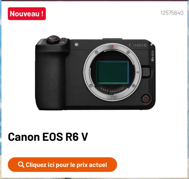 Offre: Eos r6 v