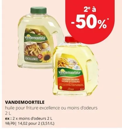 Offre: Huile pour friture excellence ou moins d'odeurs