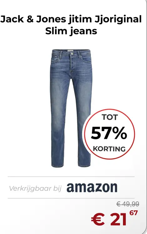 Aanbieding: Jitim Jjoriginal Slim jeans