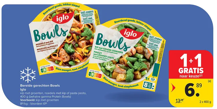 Aanbieding: Bereide gerechten Bowls