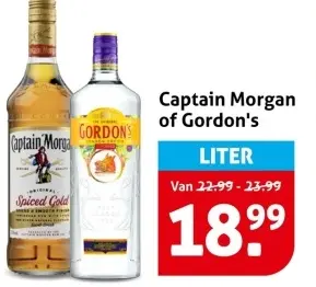 Aanbieding: Captain Morgan of Gordon's