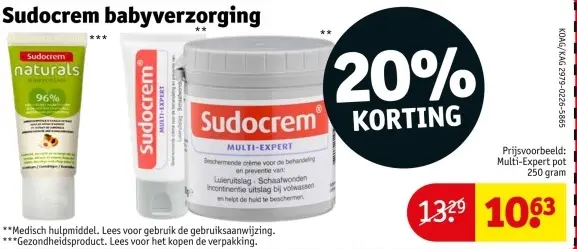 Aanbieding: Sudocrem babyverzorging