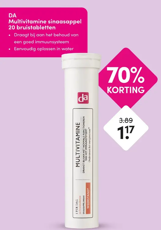 Aanbieding: DA Multivitamine sinaasappel