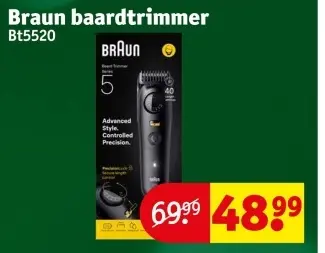Promotie: Braun baardtrimmer