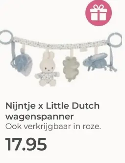 Aanbieding: Nijntje x Little Dutch wagenspanner