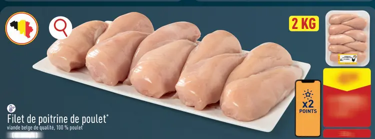 Offre: Filet de poitrine de poulet