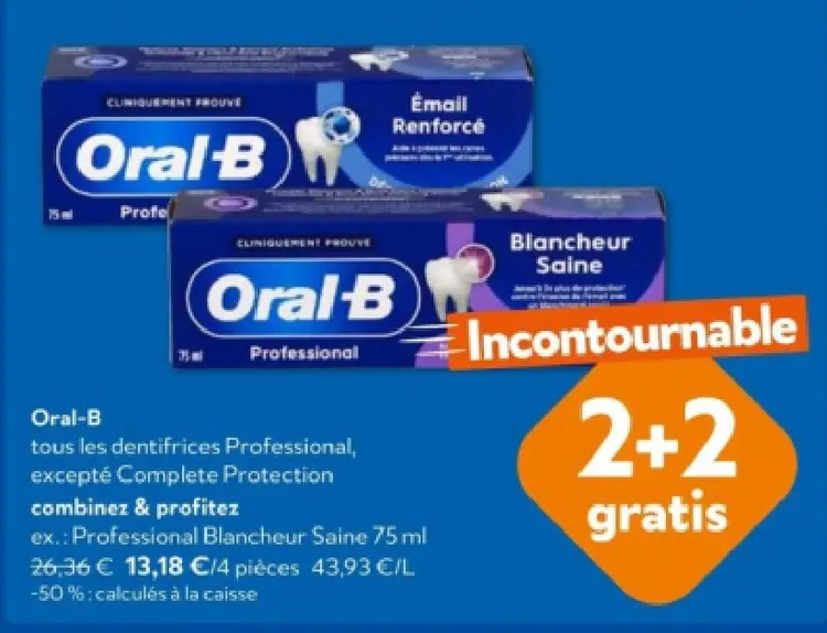 Offre: Oral-B Professional Blancheur Saine