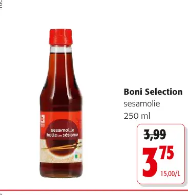 Promotie: Sesamolie