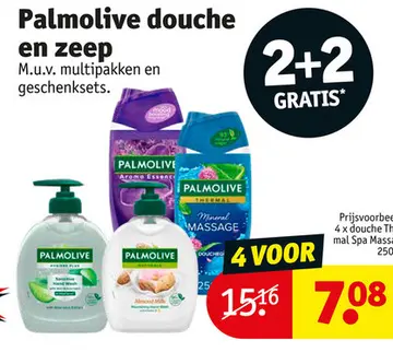 Aanbieding: Palmolive douche en zeep