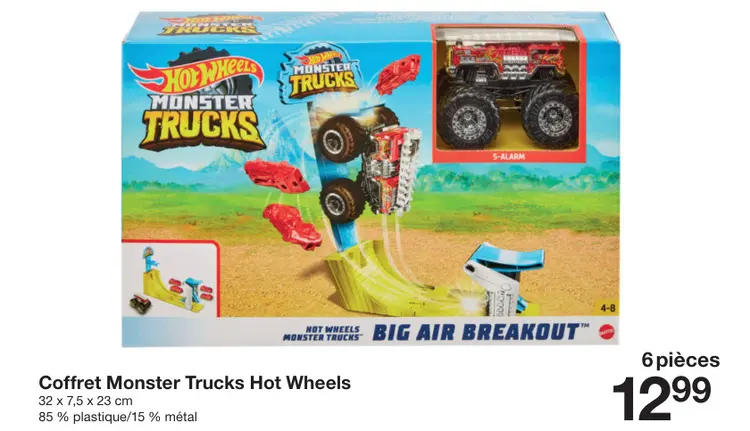 Offre: Coffret Monster Trucks Hot Wheels