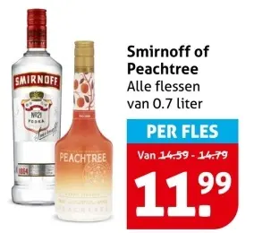 Aanbieding: Smirnoff of Peachtree