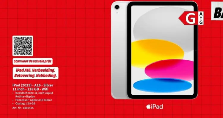 Aanbieding: iPad (2025) - A16 - Silver