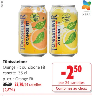 Offre: Orange Fit ou Zitrone Fit