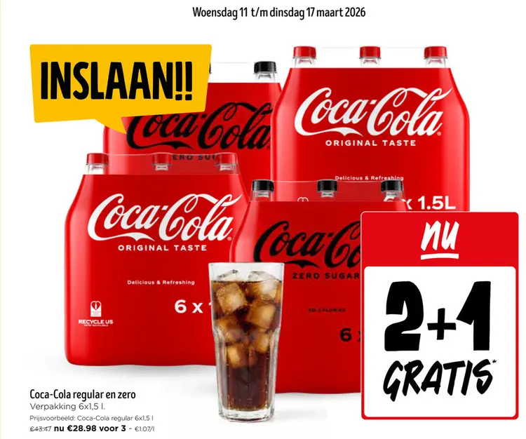 Promotie: Coca-Cola regular en zero