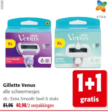 Promotie: Gillette Venus alle scheermesjes
